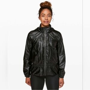 Lululemon Stronger as One Jacket *lululemon X Barrys Matte Black Foil